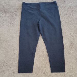 J. Crew Black Leggings with Form-Fitting Silhouette and Wide Waistband